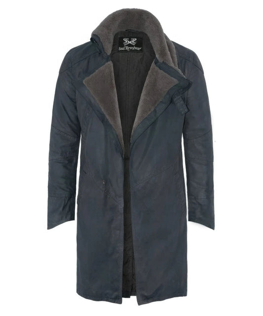 Men's Blade Runner 2049 Premium Cotton Coat shown on invisible mannequin.