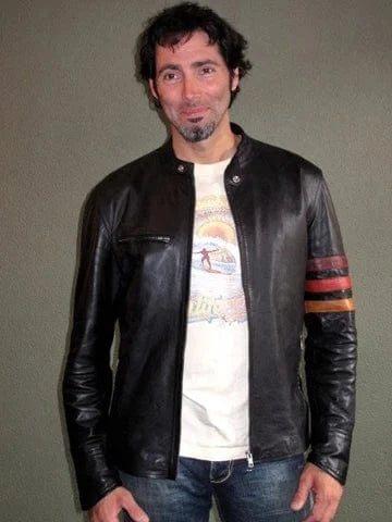 Cafe racer custom leather jacket