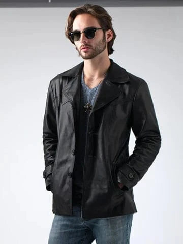 Heist black leather jacket