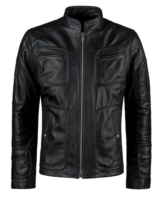 Soul Revolver mens Kirk leather jacket